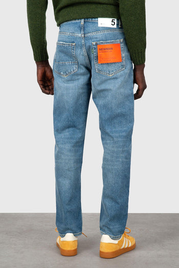 Jeans Newman Tapered Blu Chiaro Uomo - 3