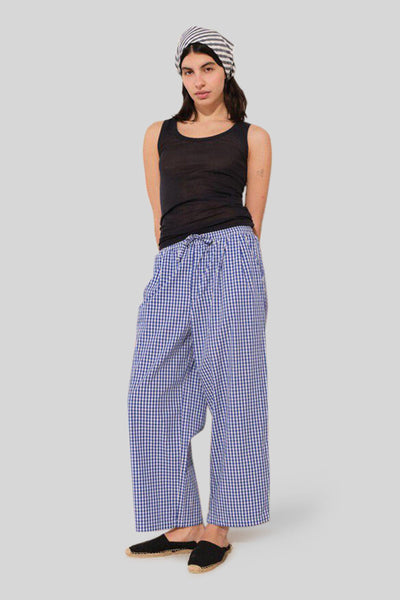 Pantaloe Ekirow Bianco/blu Donna