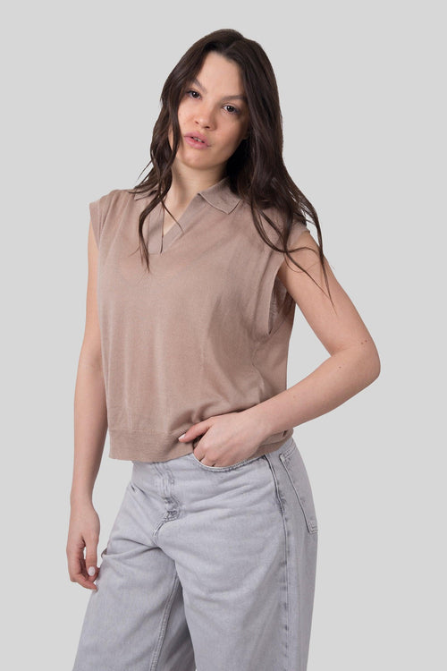 Maglia Magali Taupe Donna