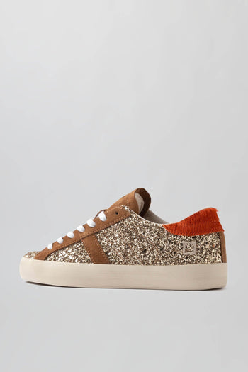 Sneaker Hill Low Glitter Bronzo Donna - 5