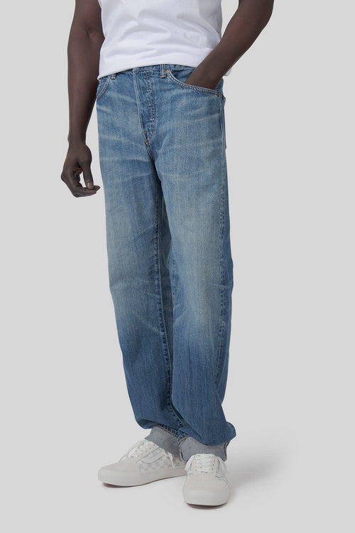 Jeans Regular Straight Japan Kaihara Indigo Lightweight 10,5 Oz Blu Chiaro Uomo