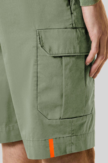 Cottech Cargo Short Pant Verde Uomo - 2