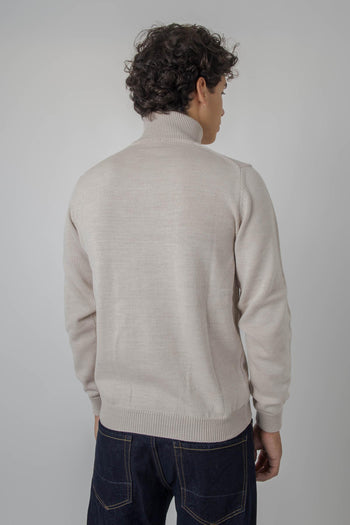 Maglia Dolcevita Beige Uomo - 4