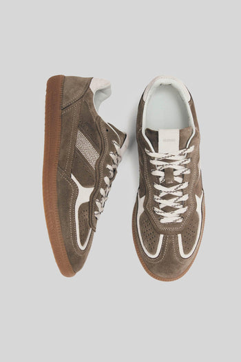 Sneaker Tb.490 Rife In Pelle Taupe Donna - 5