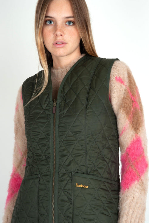 Gilet Trapuntato Betty Verde Oliva Donna