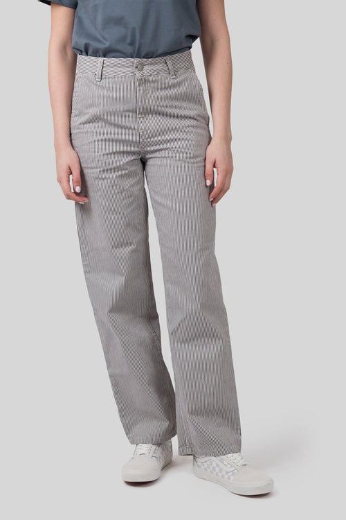 Wip W' Mercer Pant Stripe Bianco/grigio Donna