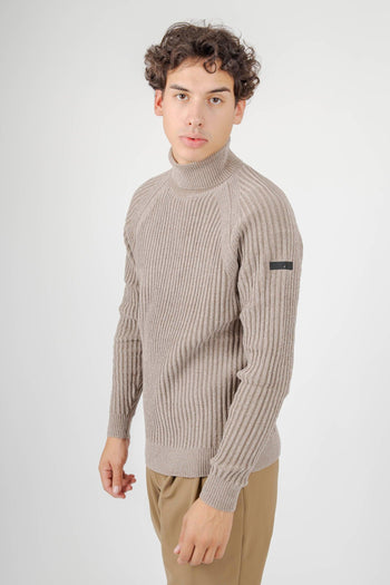 Maglia Velvet Rave Turtleneck Tabacco Uomo - 8