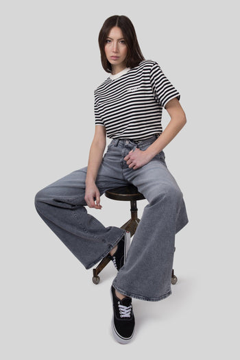 Jeans The Ditcher Roller Sneak Grigio Chiaro Donna - 4