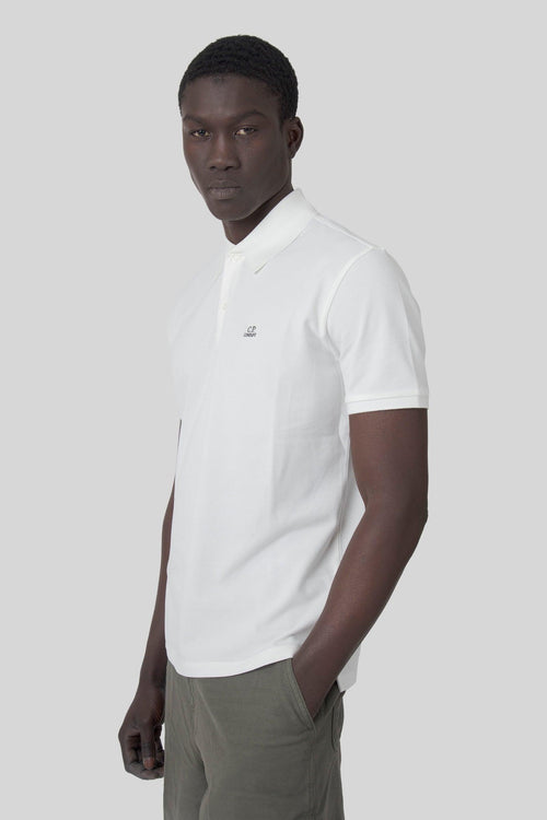 Polo Stretch Piquet Bianco Uomo