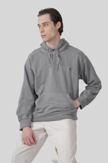 Wip Felpa Nelson Hooded Grigio Uomo - 7