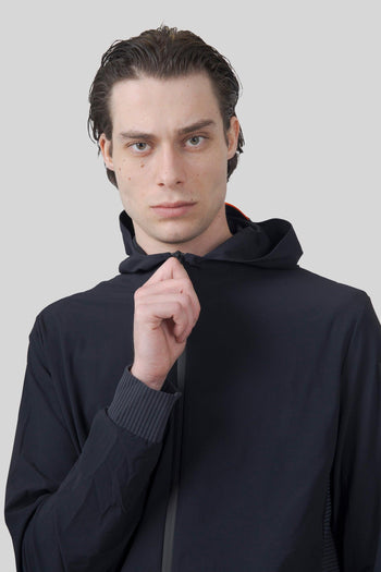 Felpa Surflex Soft Touch Hood Zip Blu Uomo - 4