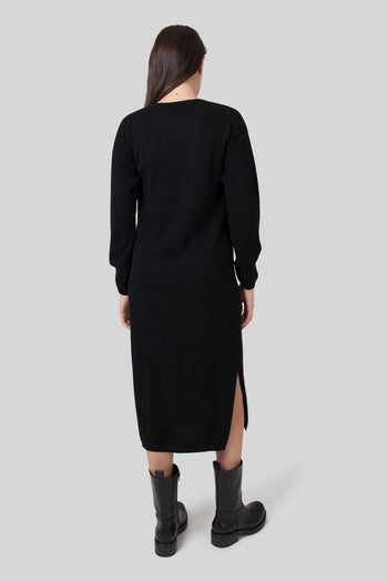 Abito Vita Nero Donna - 4