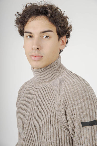 Maglia Velvet Rave Turtleneck Tabacco Uomo