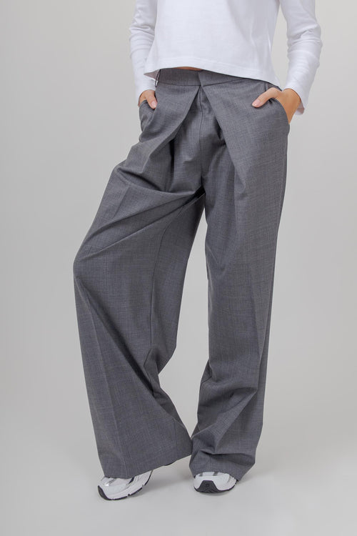 Pantalone Vivienne Grigio Melange Donna