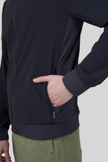 Felpa Surflex Soft Touch Hood Zip Blu Uomo - 6