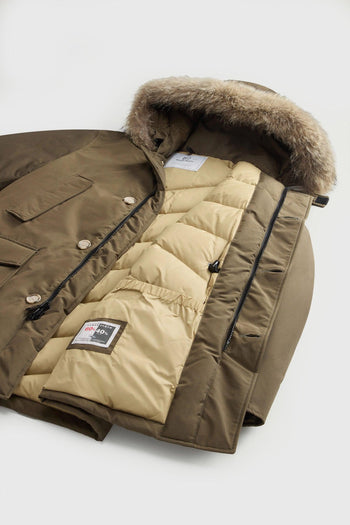 Arctic Parka In Ramar Cloth Con Pelliccia Removibile Verde Militare Uomo - 10