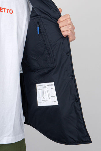 Camicia Nylon Re-shirt Blu Uomo - 5