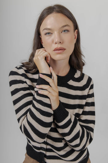 Cardigan Marilu Nero/naturale Donna - 3