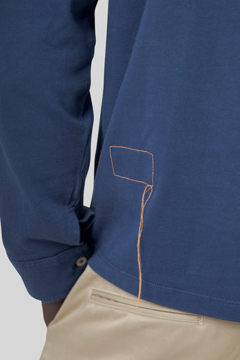 Polo Grayson Indigo Uomo - 4
