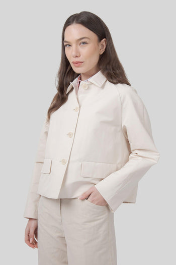 Giacca Bacus In Tela Di Cotone Ghiaccio Donna - 7
