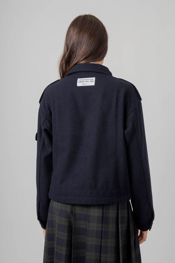 Field Jacket Crop Mercure Blu Navy Donna - 6