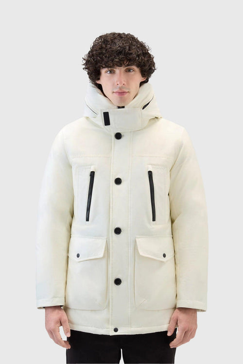 Arctic Parka Evolution In Ramar Cloth Bianco Uomo