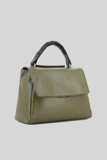 Borsa Sveva Midi Jungle In Pelle Verde Militare Donna - 3