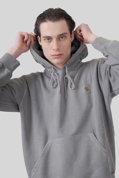 Wip Felpa Nelson Hooded Grigio Uomo