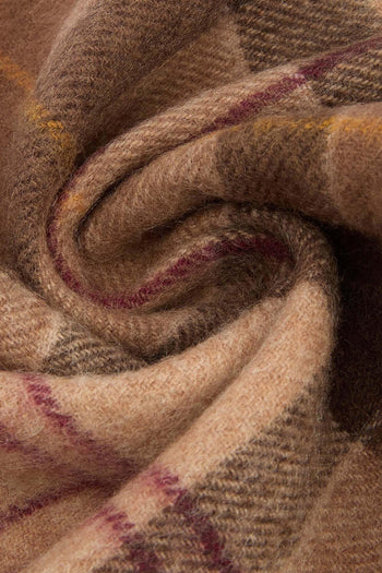 Sciarpa Tartan Nocciola Unisex - 5