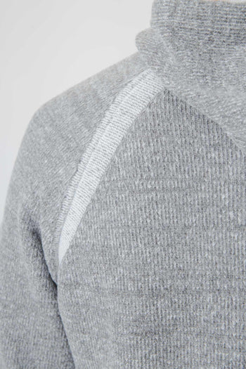 Maglia Hooded In Fleece Knit Grigio Uomo - 2