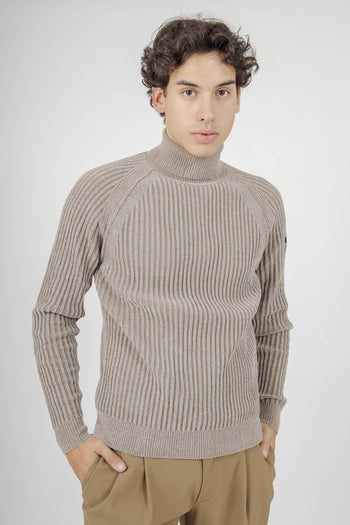 Maglia Velvet Rave Turtleneck Tabacco Uomo - 2