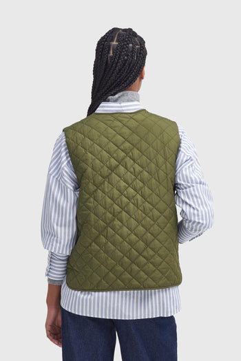 Gilet Trapuntato Lorelei Verde Oliva Donna - 3