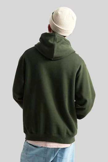 "off The Wall" Felpa Cappuccio Left Chest Ii Verde Militare Uomo - 3