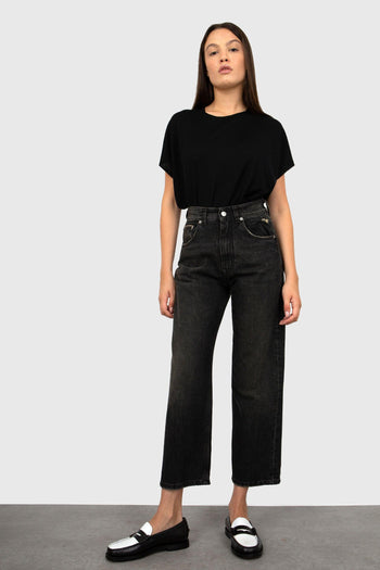 Jeans Regular Uma Nero Donna - 7