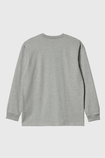 Wip L/s Chase T-shrit Grigio Uomo - 5