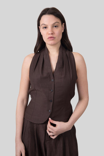 Top Cedro Marrone Donna - 6
