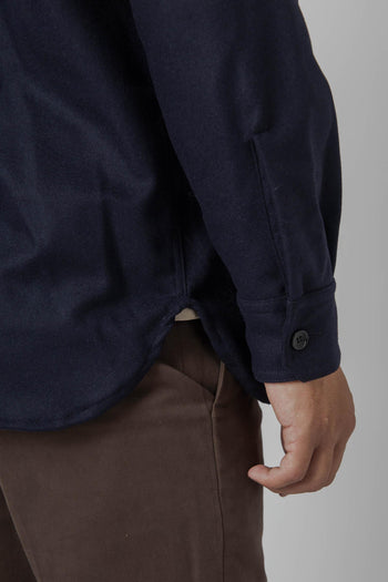 Cpo2.0 Overshirt In Lana Blu Uomo - 7