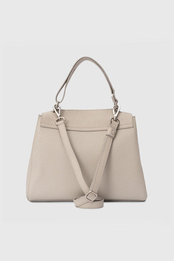 Borsa Media Sveva In Pelle Soft Grigio Chiaro Donna - 3