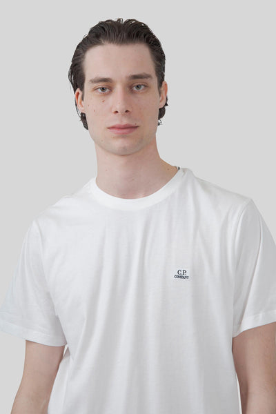 T-shirt 30/1 Jersey Logo Patch Bianco Off Uomo