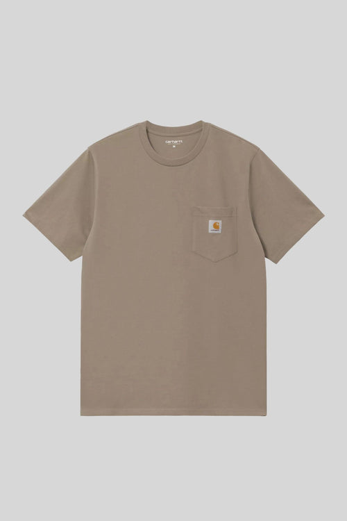 Wip Short Sleeve Pocket T-shirt Beige Uomo