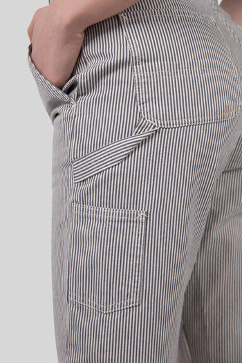 Wip W' Mercer Pant Stripe Bianco/grigio Donna - 7