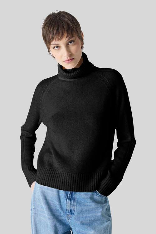 Maglia Dolcevita Sylviana Nero Donna