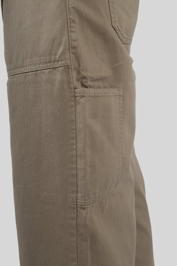 Pantalone Milton Herringbone Beige Uomo - 6
