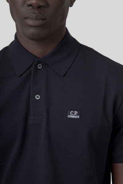 Polo Stretch Piquet Blu Uomo