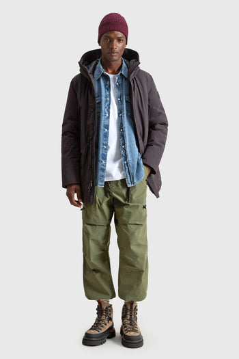 Arctic Stretch Down Parka Nero Uomo - 4