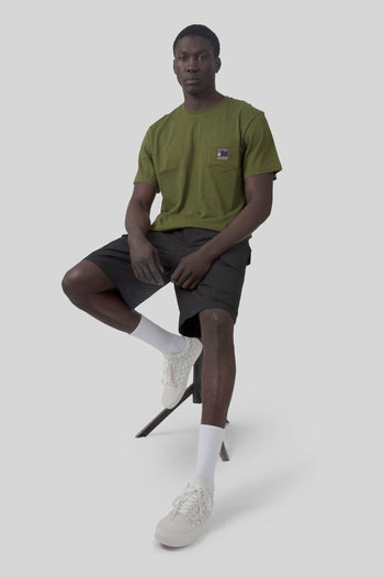 T-shirt Mountain Logo Relaxed Verde Uomo - 4