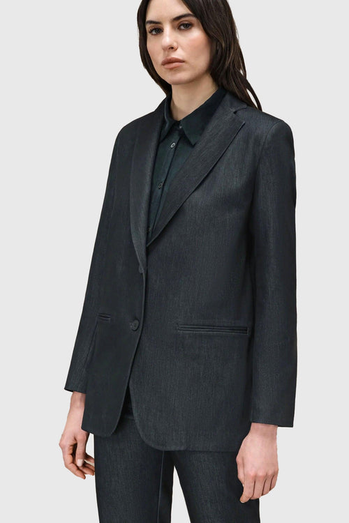 Marina Boyfriend Wom Blazer Nero Donna