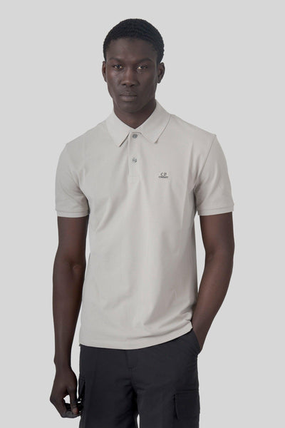 Polo Stretch Piquet Tortora Uomo