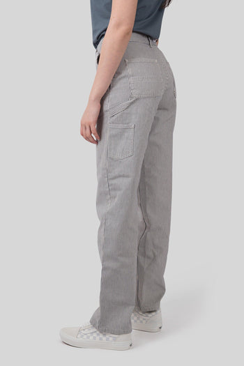 Wip W' Mercer Pant Stripe Bianco/grigio Donna - 3