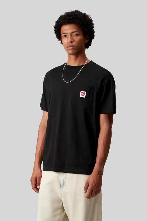 Wip T-shirt Pocket Heart Nero Uomo